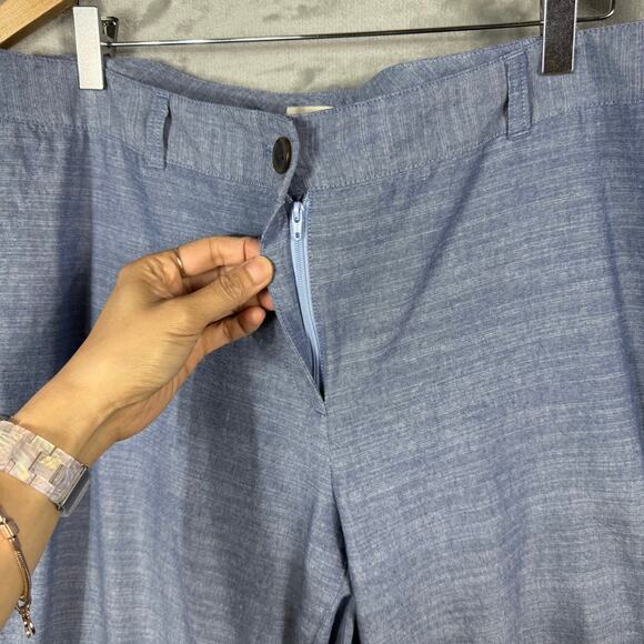 Talbots Plus Ankle Pants Plus Tapered 14W Blue‎ - Picture 2 of 9